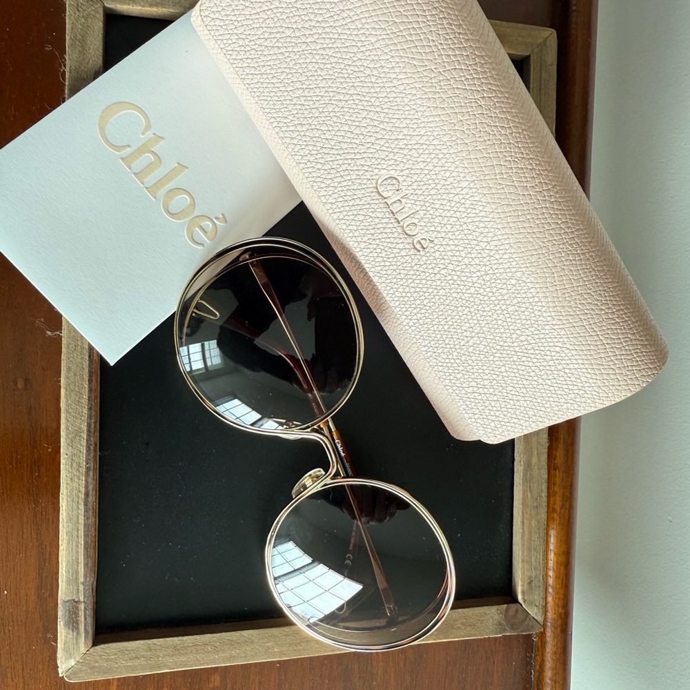Chloe Hanah Round Rim Sunglasses